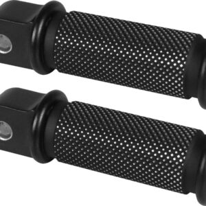 passenger Footpeg Satin Design Black Cut