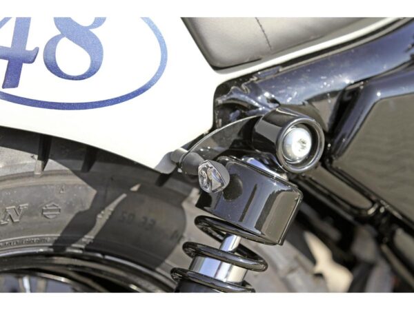 Rear Turn Signal Bracket for V-Rod Black Powder Coated — изображение 2