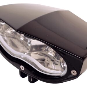Time Crack Scheinwerfer Clear Lens Black Powder Coated