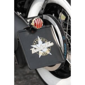 Alcatraz LED Taillight without Mounting Bracket Brass Polished Black Dual Filament