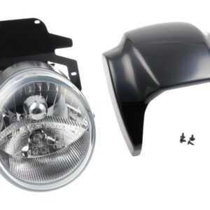 NRS Style Headlamp Mask Including LED Headlight Black Gloss ABS