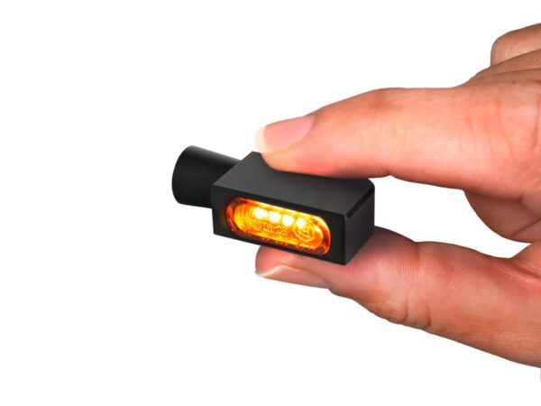 Blokk-Line Micro LED Turn Signals Black Anodized Smoke LED — изображение 2
