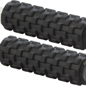 AirTrax Foot Pegs Black Endcap Black, Anodized