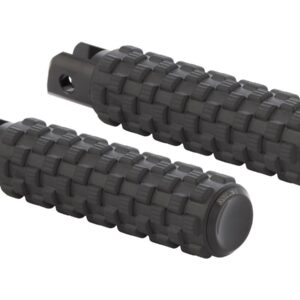 AirTrax Passenger Pegs Black Endcap Black, Anodized
