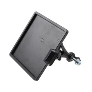 Slide-In Frame Side Mount License Plate Bracket Germany 180 x 200 mm Black Powder Coated