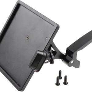 Slide-In Frame Side Mount License Plate Bracket Germany 180 x 200 mm Black Powder Coated