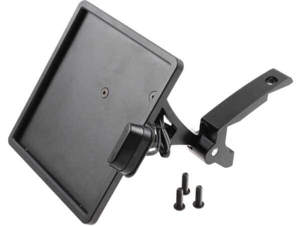 Slide-In Frame Side Mount License Plate Bracket Germany 180 x 200 mm Black Powder Coated