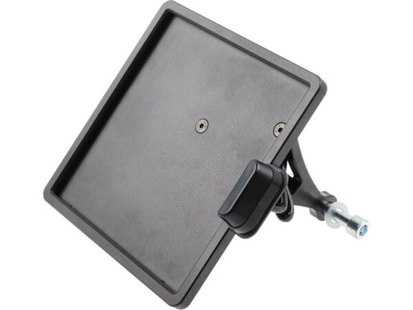 Slide-In Frame Side Mount License Plate Bracket Germany 180 x 200 mm Black Powder Coated