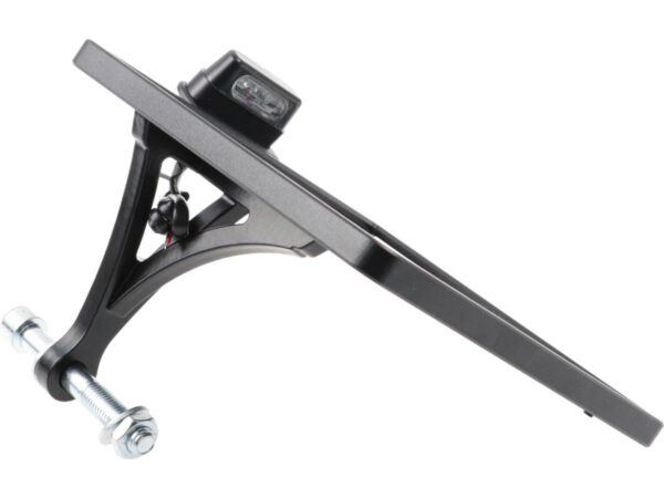 Slide-In Frame Side Mount License Plate Bracket Germany 180 x 200 mm Black Powder Coated — изображение 2