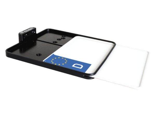 Side Mount License Plate Kit German specification 220x200mm Black Anodized — изображение 3