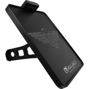 Side Mount License Plate Kit German specification 220x200mm Black Anodized