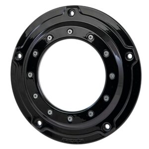 Porthole Derby Cover 5-hole Gloss Black