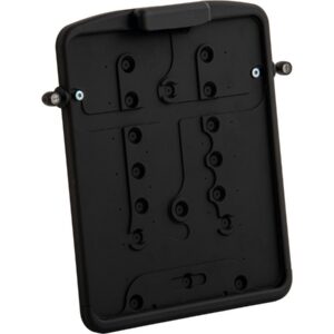Slide-in Licence Base Plate For Kellermann Atto DF 3 in 1 (Atto DF not included), German Size 180x200mm Satin Black Powder Coated