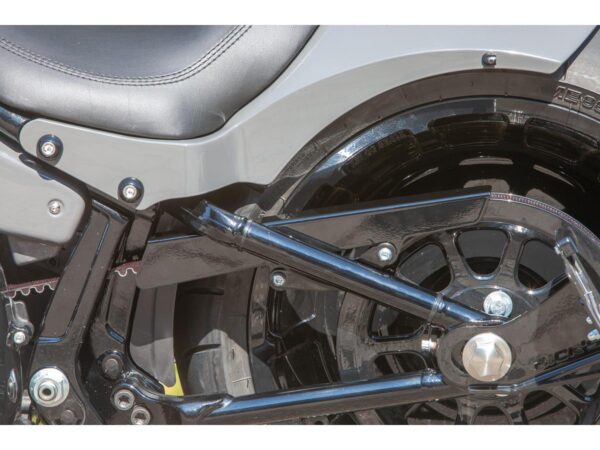 Smooth Belt Guard for Softail Black Gloss — изображение 4