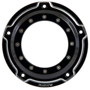 Porthole Derby Cover 5-hole Bi-Color Gloss Black