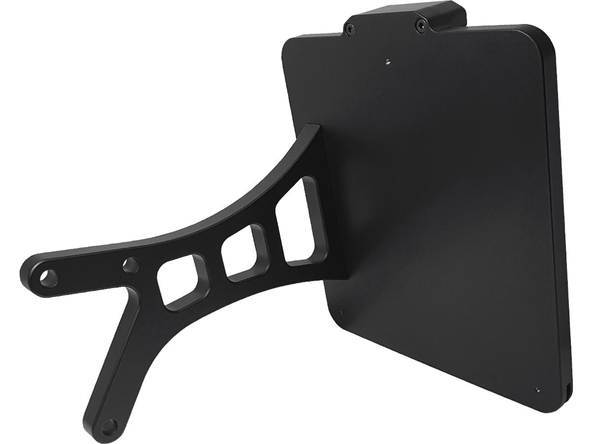 Side Mount License Plate Kit Austrian specification 210x170mm Black Anodized
