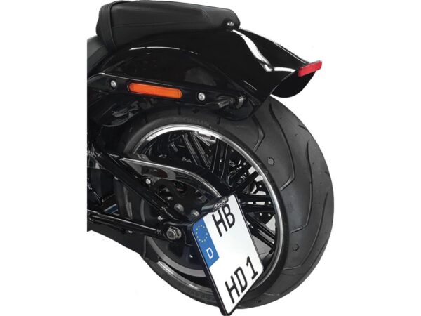 Side Mount License Plate Kit German specification 220x200mm Black Anodized — изображение 4