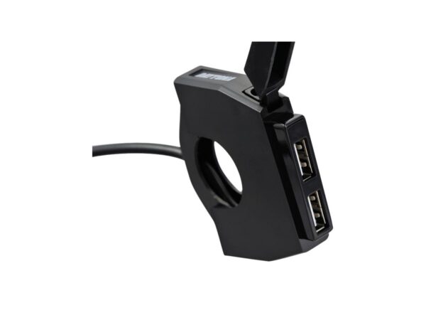 Slim-Mount Two-Port USB Type-A Power Supply Black — изображение 2