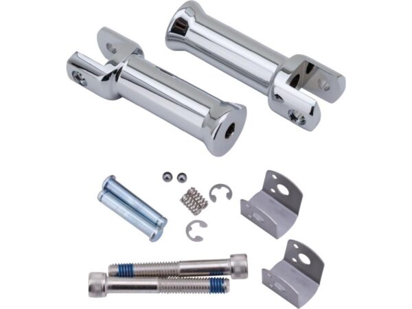 Passenger Foot Peg Mount Kit for FL, FX Softail 18-up Chrome