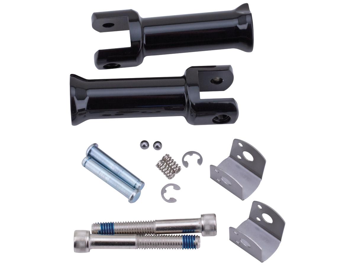 Passenger Foot Peg Mount Kit for FL, FX Softail 18-up Black