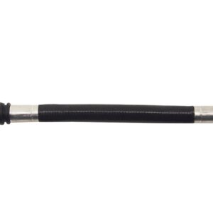Black PVC Coated Stainless Braided Fuel Line Black