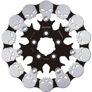 Skull Wave Floating Brake Disc Anodized Inner Steel Carrier Black Anodized 11,5" Rear
