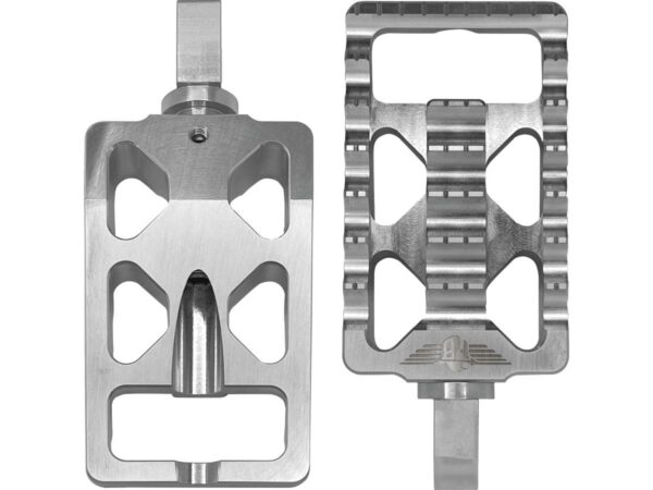 MX V1 Foot Pegs Silver Anodized — изображение 2