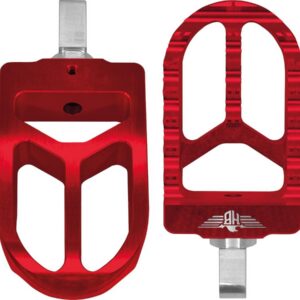 MX V2 Foot Pegs Red Anodized