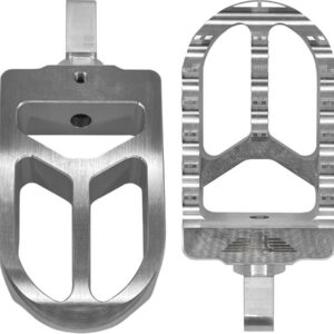 MX V2 Foot Pegs Silver Anodized