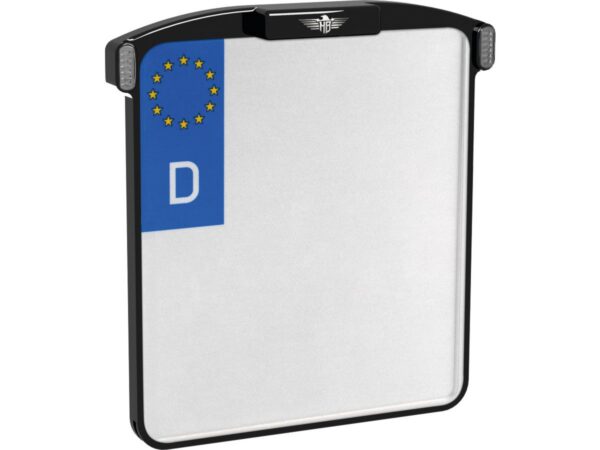 ALL-IN-ONE MICRO License Plate Base Plate 3 in 1 and License Plate Light, German Size 200x180mm Black Anodized — изображение 7