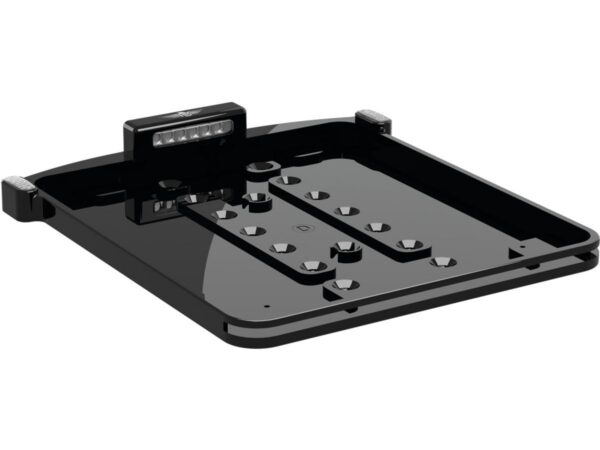 ALL-IN-ONE MICRO License Plate Base Plate 3 in 1 and License Plate Light, German Size 200x220mm Black Anodized — изображение 5