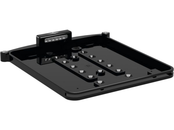 ALL-IN-ONE NANO License Plate Base Plate 3 in 1 and License Plate Light, German Size 200x180mm Black Anodized — изображение 5