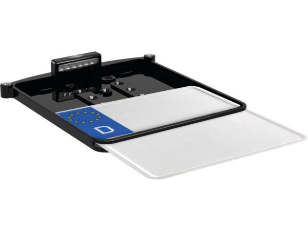 ALL-IN-ONE NANO License Plate Base Plate 3 in 1 and License Plate Light, Austria Size Black Anodized — изображение 4