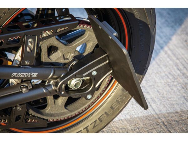 Side Mount License Plate Kit for Sportster S German Size 180x200mm Black Powder Coated — изображение 6