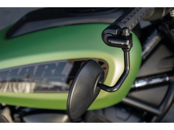 Handlebar Side Mount Turn Signals for Sportster S Black Black Powder Coated Clear LED — изображение 4