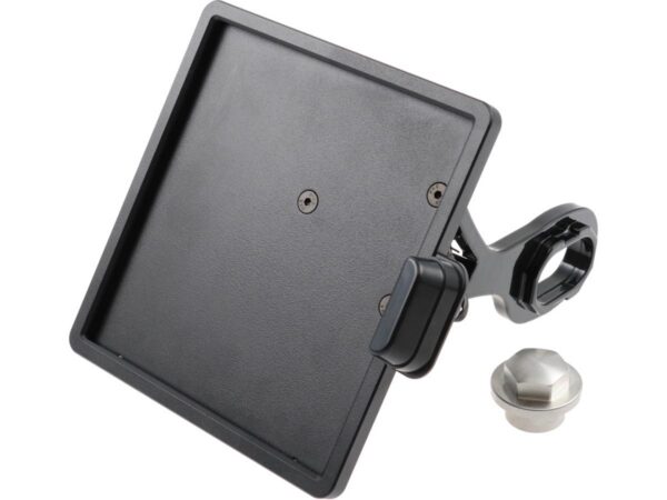 Slide-In Frame Side Mount License Plate Bracket Austria 210 x 170 mm Black Powder Coated