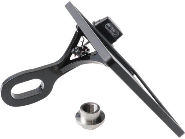 Slide-In Frame Side Mount License Plate Bracket Austria 210 x 170 mm Black Powder Coated — изображение 2