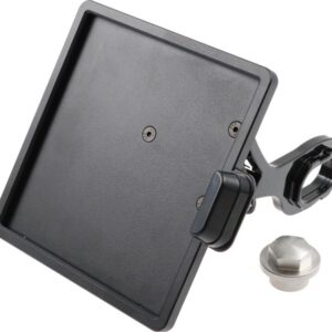 Slide-In Frame Side Mount License Plate Bracket Austria 210 x 170 mm Black Powder Coated