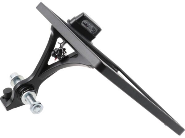 Slide-In Frame Side Mount License Plate Bracket Austria 210 x 170 mm Black Powder Coated — изображение 2