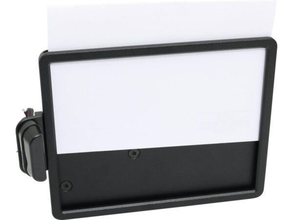 Slide-In Frame Side Mount License Plate Bracket Germany 180 x 200 mm Black Powder Coated — изображение 3