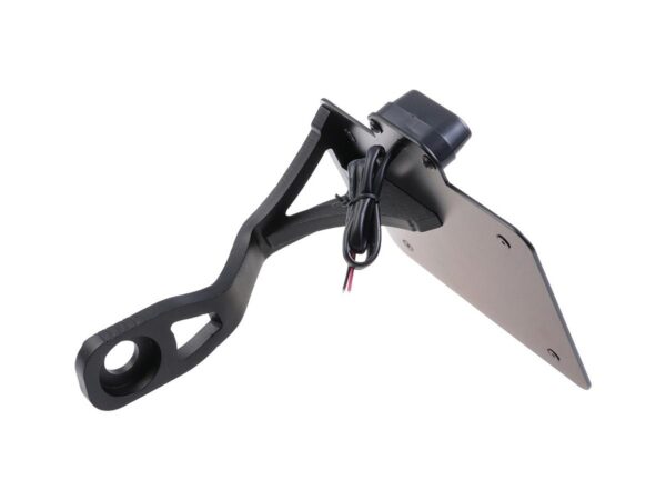 Sidemount License Plate Bracket Kit Switzerland 180 x 140 mm Black Powder Coated — изображение 2