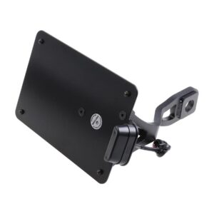 Sidemount License Plate Bracket Kit Netherlands 210 x 140 mm Black Powder Coated