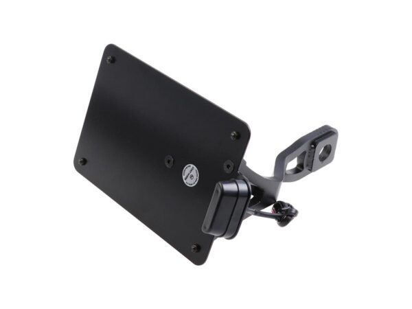 Sidemount License Plate Bracket Kit Netherlands 210 x 140 mm Black Powder Coated