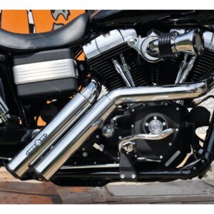 Firestarter Exhaust System , Without Heat Shield, Polished Smooth End Cap, Polished 2,5"