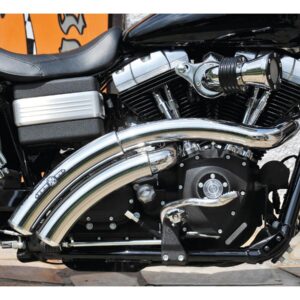 Rainbow Down Under Exhaust System , Without Heat Shield, Polished Smooth End Cap, Polished 2,5"