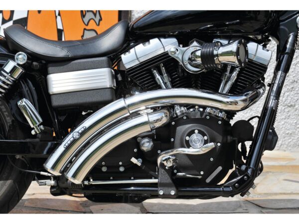 Rainbow Down Under Exhaust System , Without Heat Shield, Polished Smooth End Cap, Polished 2,5"