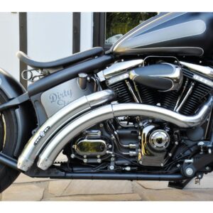 Rainbow V2 Exhaust System , Without Heat Shield, Polished Smith and Listen End Cap, Polished 2,5"