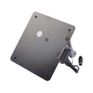 Sidemount License Plate Bracket Kit Italy 170 x 170 mm Black Powder Coated