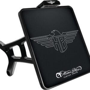 Side Mount License Plate Kit Austrian specification 210x170mm Black Anodized