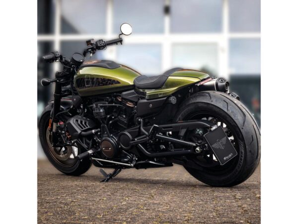 Side Mount License Plate Kit Austrian specification 210x170mm Black Anodized — изображение 5